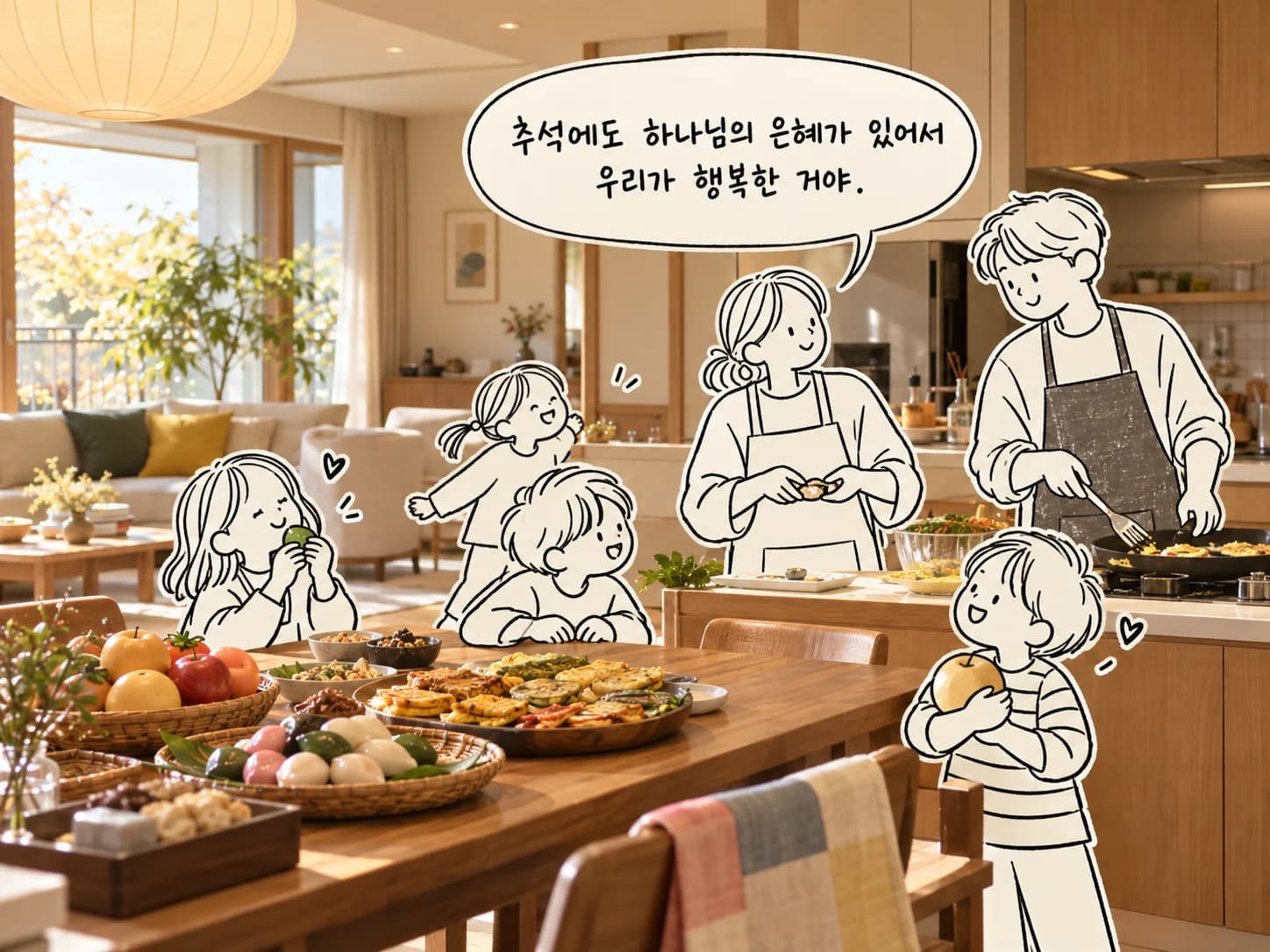 Mixed Media Photo Illustration 추석 맞이 대표 이미지